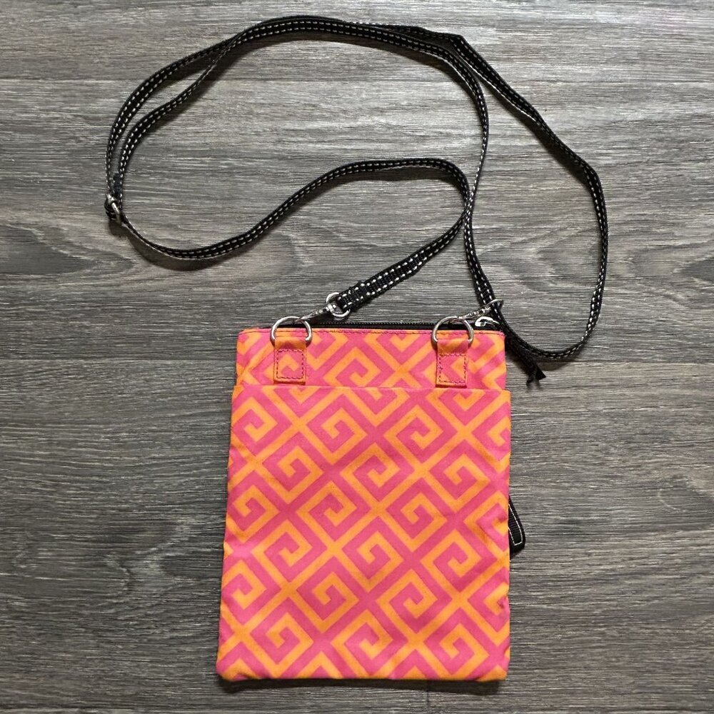 Scout Sally Go Lightly Crossbody Bag Coated Cotton Water Resistant Pink Orange - Picture 6 of 11